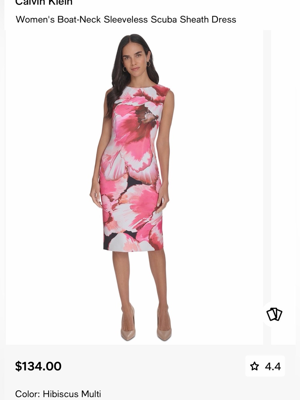 Calvin Klein Scuba Dress